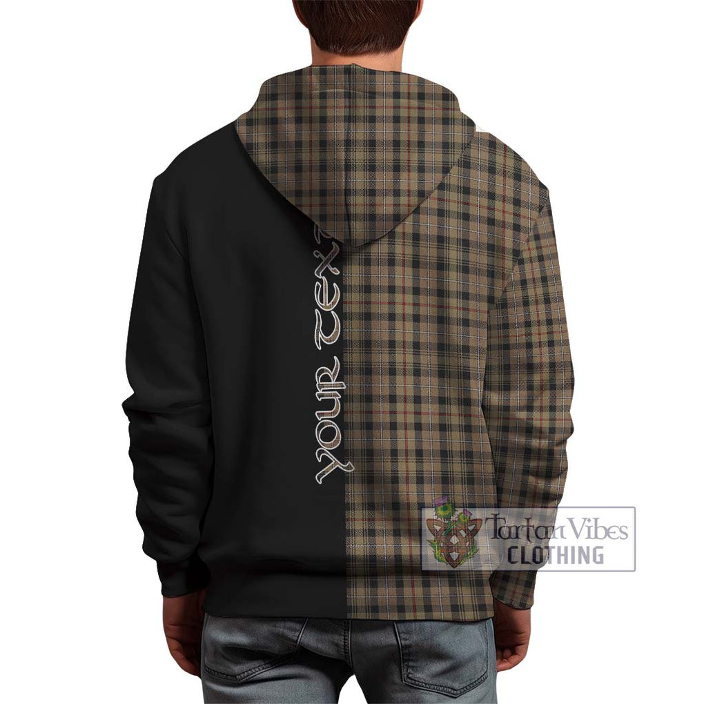 Mackenzie Hunting Tartan Hoodie with Family Crest and Half Of Me Style - Tartanvibesclothing Shop