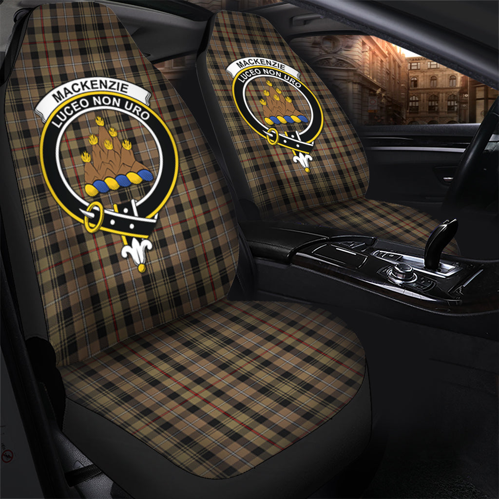 MacKenzie Hunting Tartan Car Seat Cover with Family Crest - Tartanvibesclothing