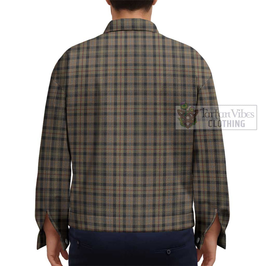 Mackenzie Hunting Tartan Unisex Lapel Cotton Jacket - Tartan Vibes Clothing