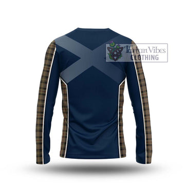 Mackenzie Hunting Tartan Long Sleeve T-Shirt with Family Crest and Lion Rampant Vibes Sport Style