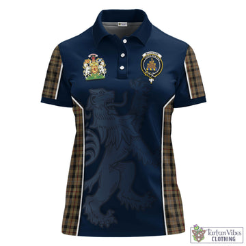 MacKenzie Hunting Tartan Women's Polo Shirt with Family Crest and Lion Rampant Vibes Sport Style