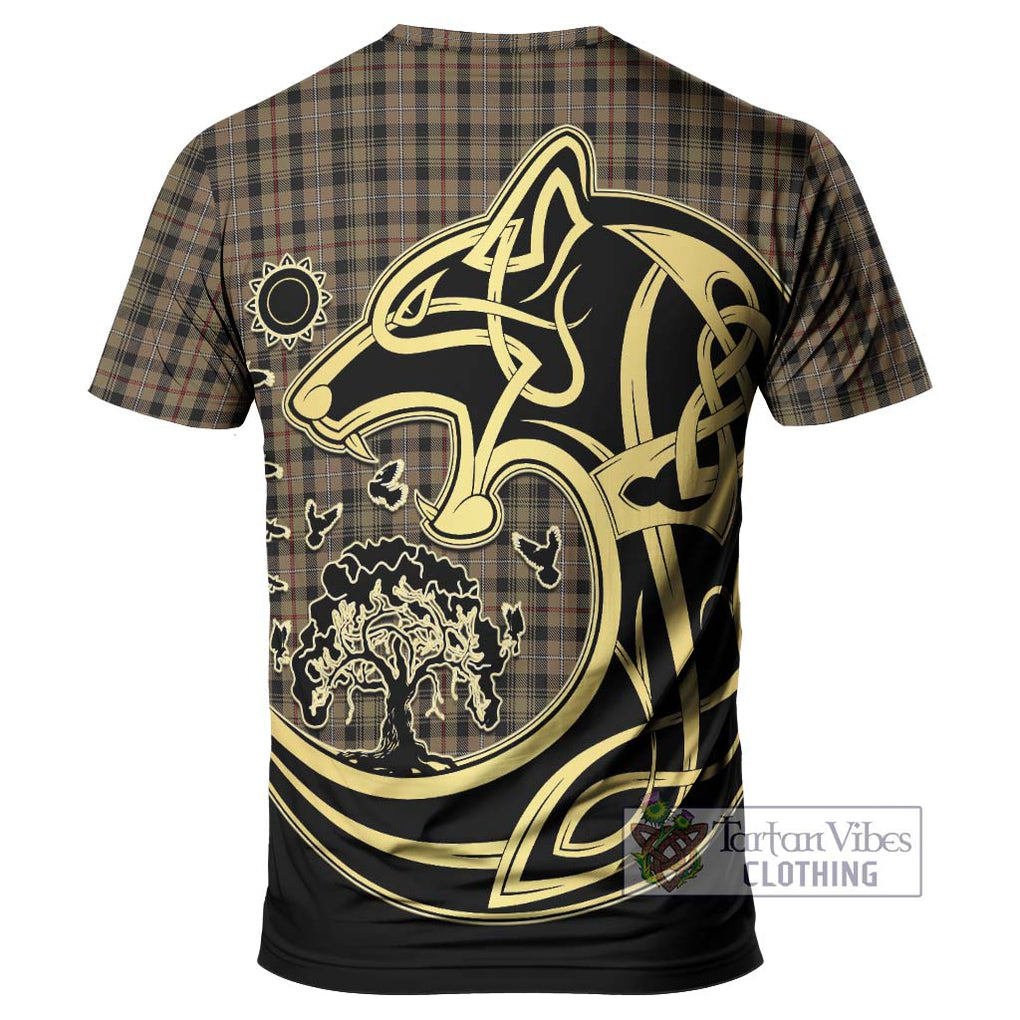 Mackenzie Hunting Tartan T-Shirt with Family Crest Celtic Wolf Style - Tartan Vibes Clothing