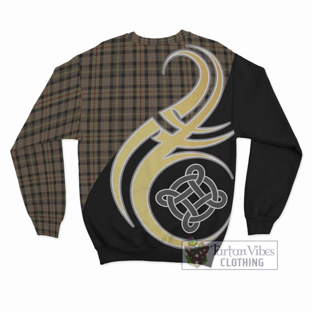 Mackenzie Hunting Tartan Sweatshirt with Family Crest and Celtic Symbol Style - Tartan Vibes Clothing