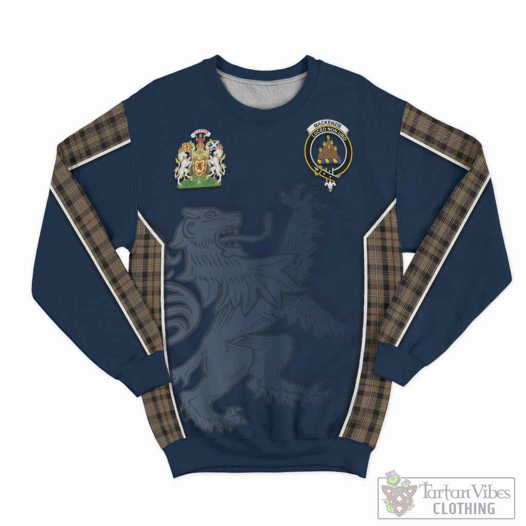 Tartan Vibes Clothing MacKenzie Hunting Tartan Sweater with Family Crest and Lion Rampant Vibes Sport Style