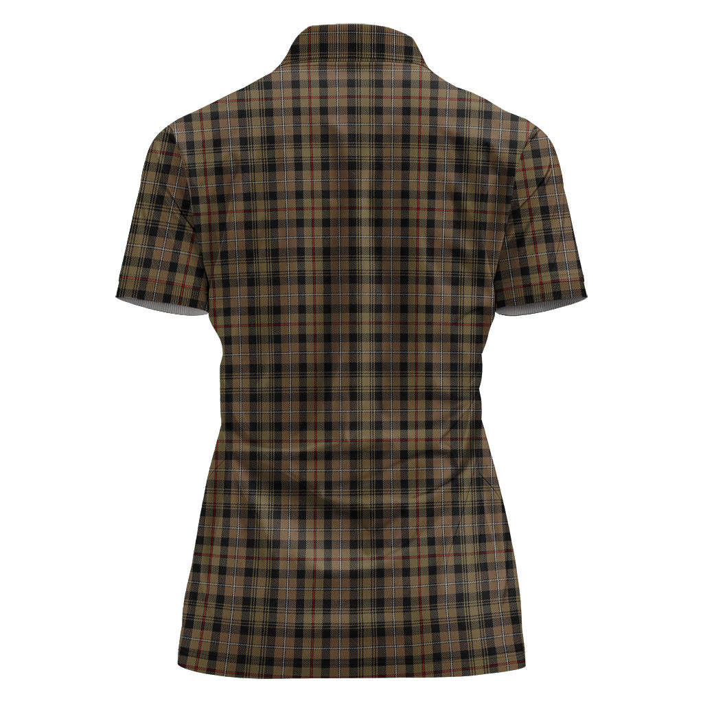 MacKenzie Hunting Tartan Polo Shirt with Family Crest For Women - Tartan Vibes Clothing