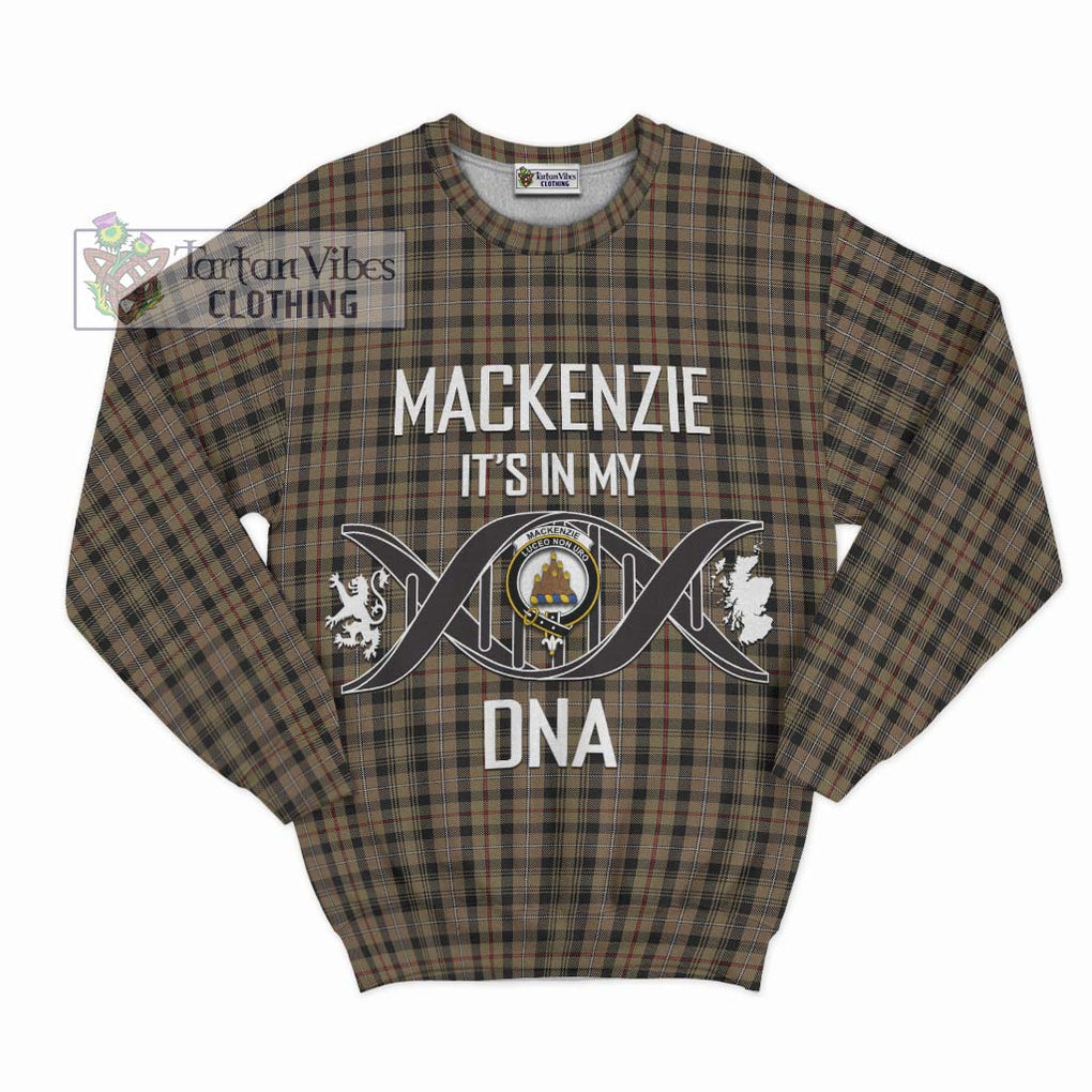 Mackenzie Hunting Tartan Sweatshirt with Family Crest DNA In Me Style - Tartanvibesclothing Shop