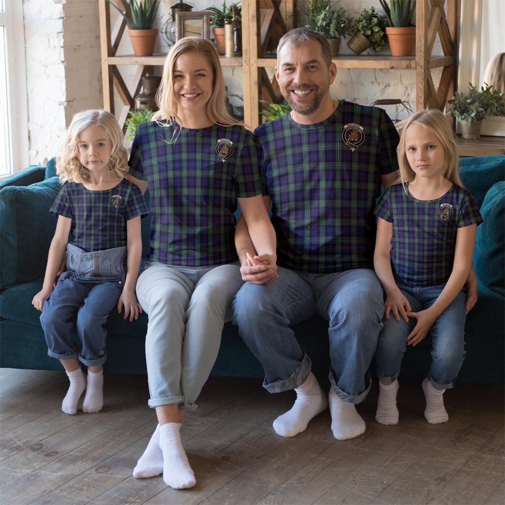 MacKenzie Hunting Green Tartan T-Shirt with Family Crest Kid's Shirt - Tartan Vibes Clothing