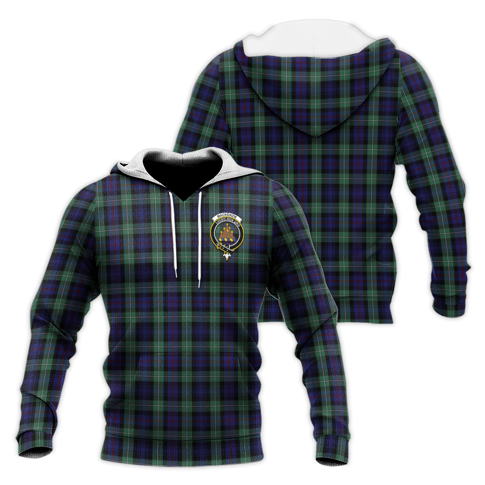 mackenzie-hunting-green-tartan-knitted-hoodie-with-family-crest