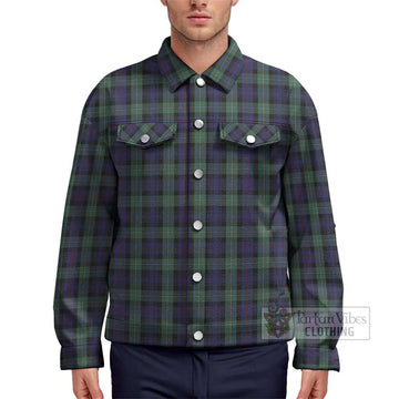 Mackenzie Hunting Green Tartan Unisex Lapel Cotton Jacket