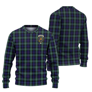 MacKenzie Hunting Green Tartan Ugly Sweater with Family Crest