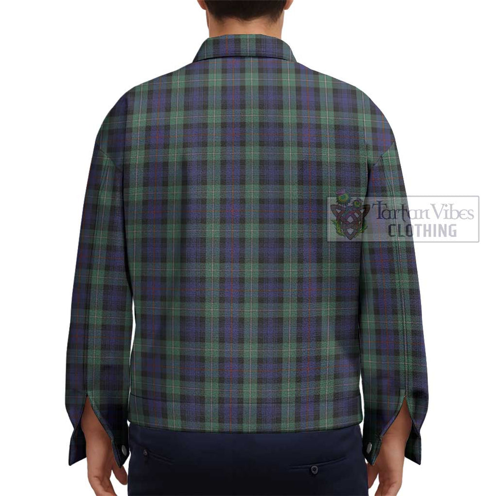 Mackenzie Hunting Green Tartan Unisex Lapel Cotton Jacket - Tartan Vibes Clothing