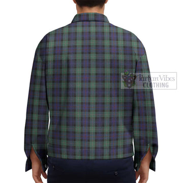 Mackenzie Hunting Green Tartan Unisex Lapel Cotton Jacket