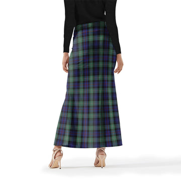 MacKenzie Hunting Green Tartan Womens Full Length Skirt
