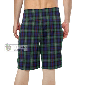 Mackenzie Hunting Green Tartan Men's Board Shorts