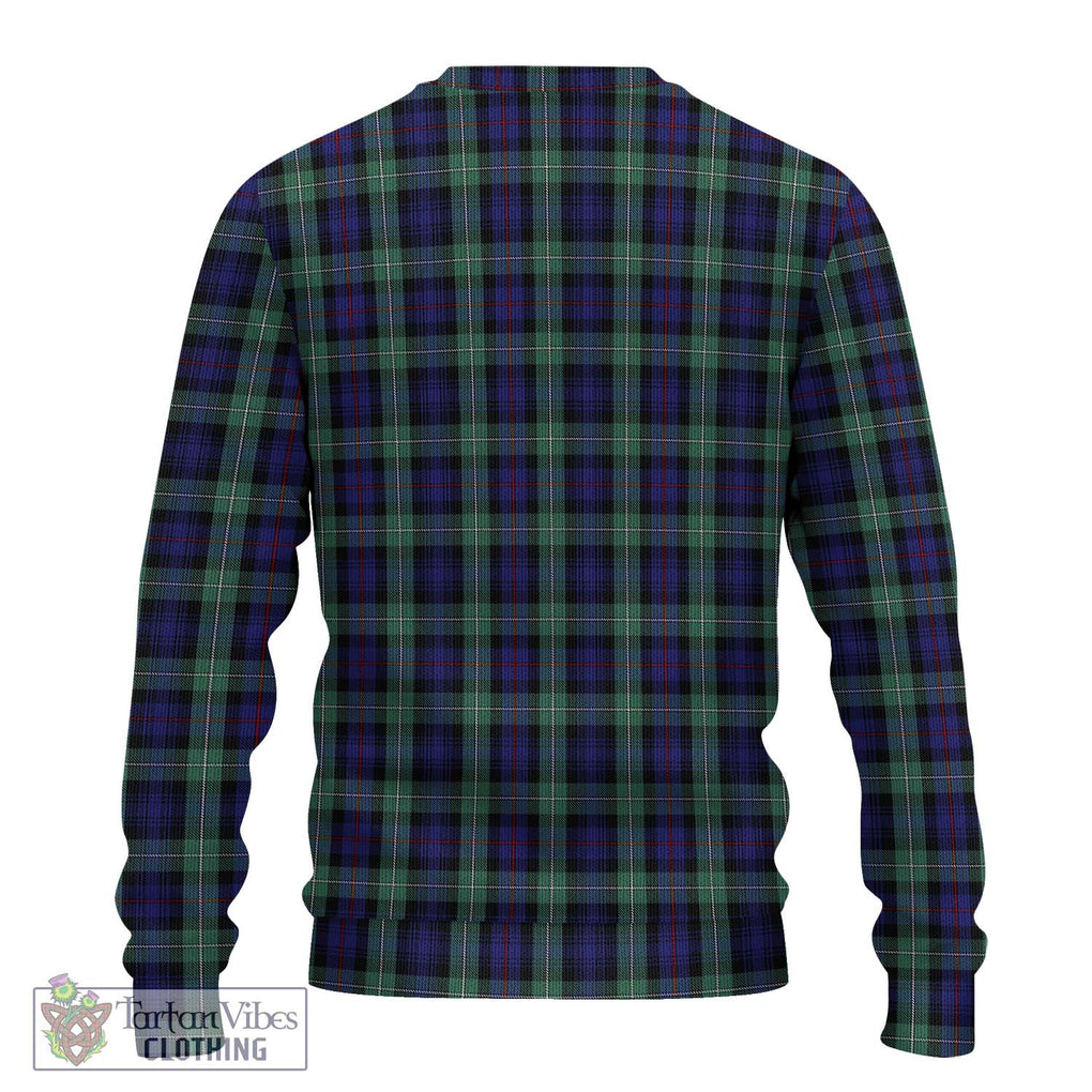 Mackenzie Hunting Green Tartan Knitted Sweater with Family Crest DNA In Me Style - Tartanvibesclothing Shop