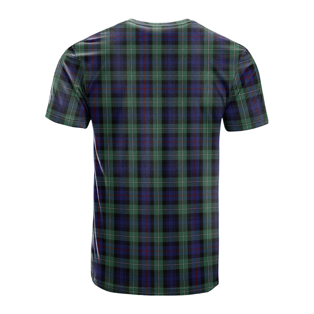 MacKenzie Hunting Green Tartan T-Shirt with Family Crest - Tartan Vibes Clothing