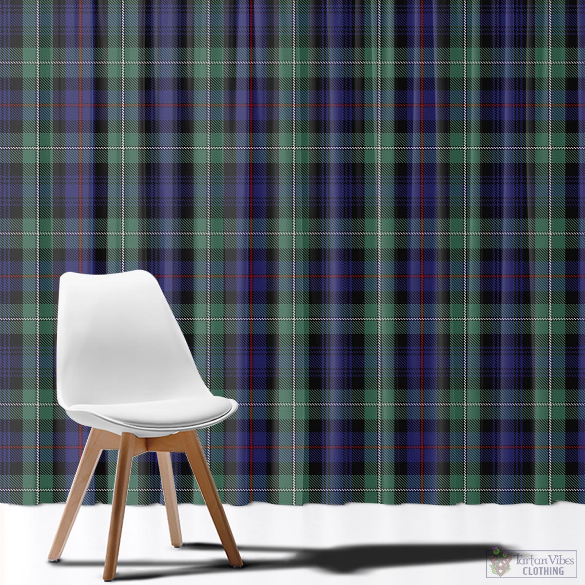 MacKenzie Hunting Green Tartan Window Curtain