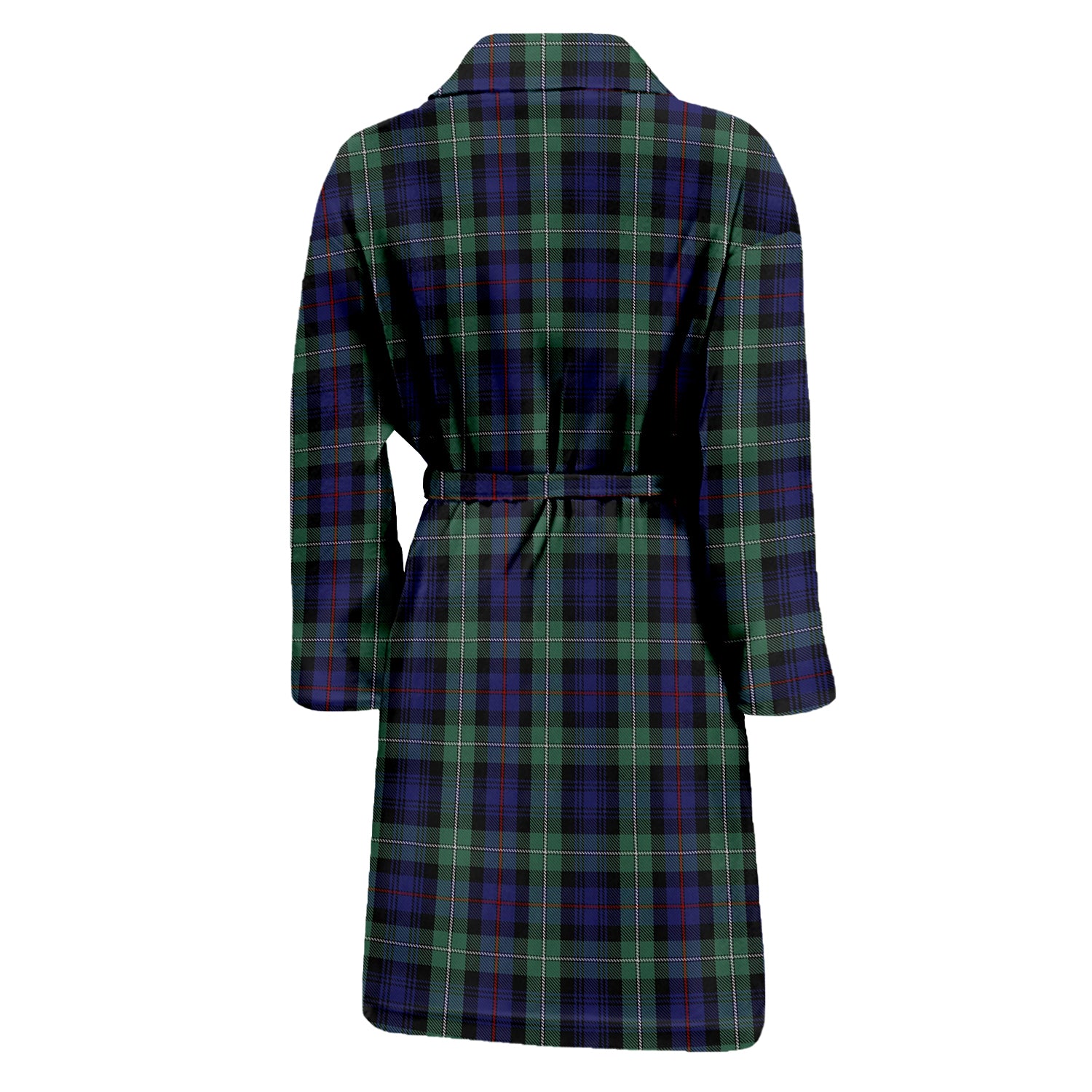 MacKenzie Hunting Green Tartan Bathrobe with Family Crest - Tartan Vibes Clothing