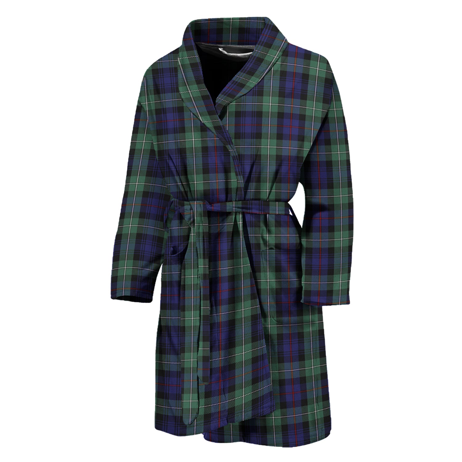 MacKenzie Hunting Green Tartan Bathrobe - Tartan Vibes Clothing