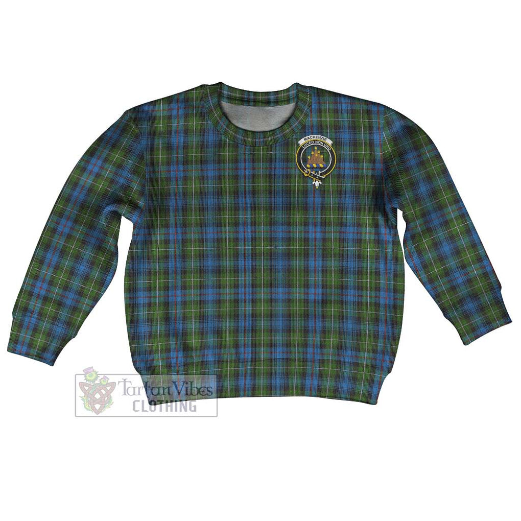 Tartan Vibes Clothing Mackenzie (Mckenzie) Tartan Kid Ugly Sweater with Family Crest