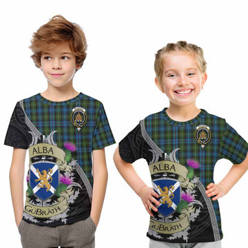 Mackenzie (Mckenzie) Tartan Family Crest Kid T-Shirt Lion Rampant Royal Thistle Shield Celtic Inspired Youth XL Size14 - Tartan Vibes Clothing