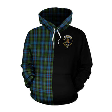 Mackenzie (Mckenzie) Tartan Cotton Hoodie with Family Crest and Half Of Me Style