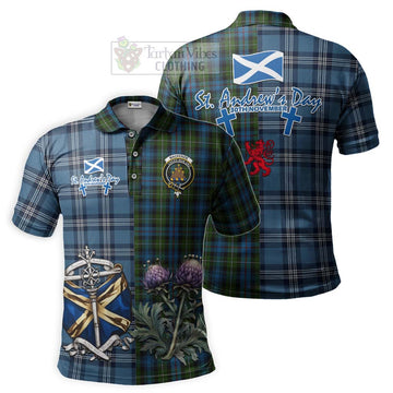 Mackenzie (Mckenzie) Tartan Polo Shirt Happy St. Andrew's Day Half Tartan Style