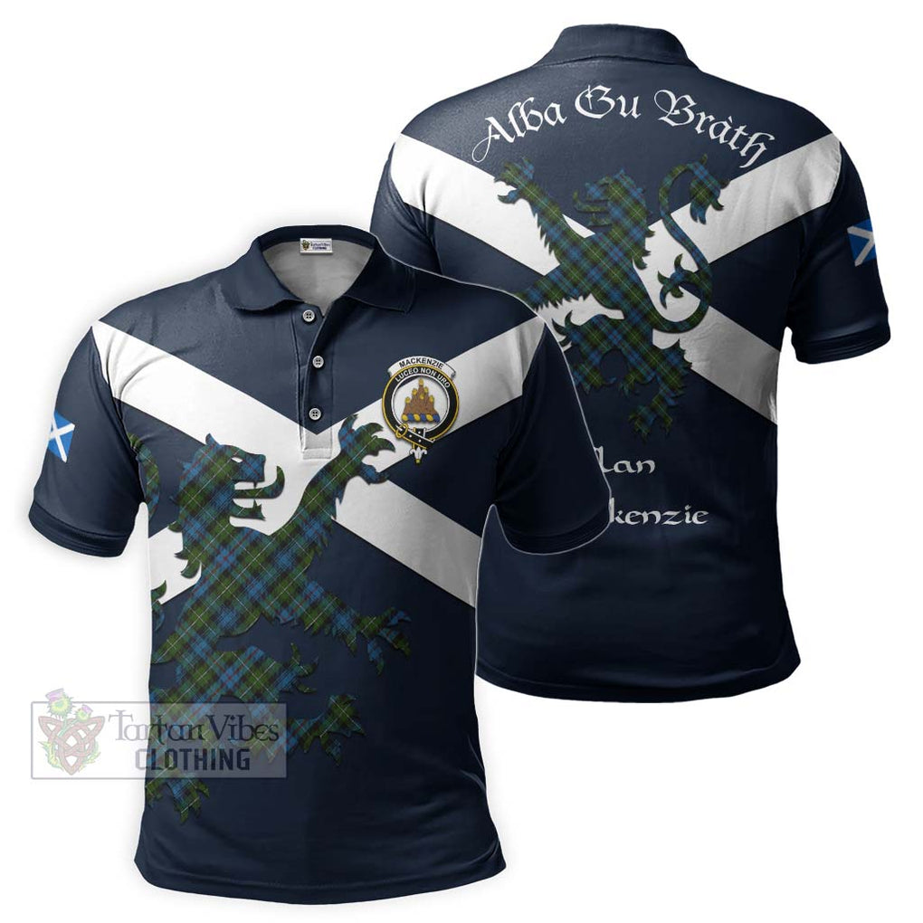 Tartan Vibes Clothing Mackenzie (Mckenzie) Tartan Lion Rampant Polo Shirt – Proudly Display Your Heritage with Alba Gu Brath and Clan Name