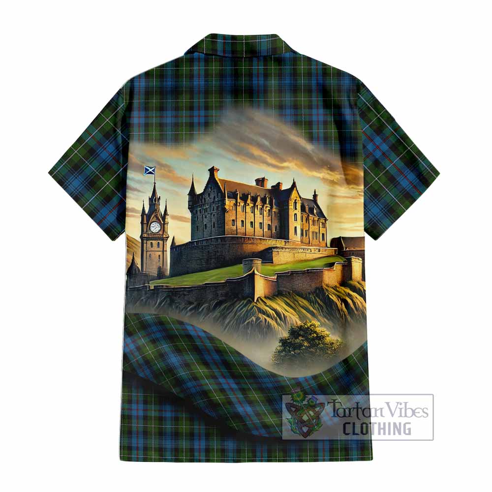 Mackenzie (Mckenzie) Tartan Family Crest Hawaiian Shirt with Scottish Ancient Castle Style - Tartan Vibes Clothing