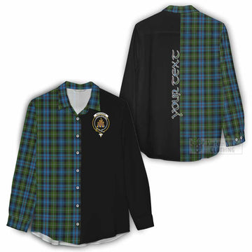 Mackenzie (Mckenzie) Tartan Women's Casual Shirt with Family Crest and Half Of Me Style