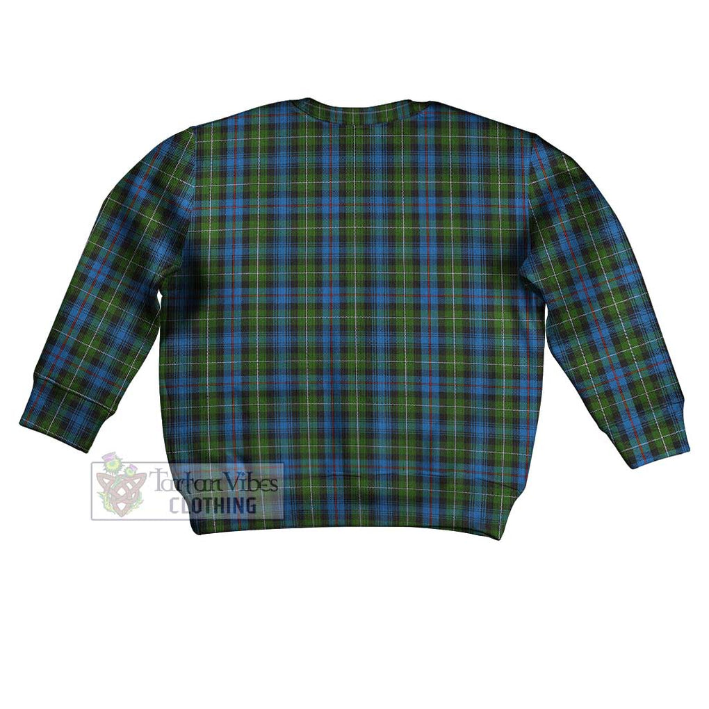 Tartan Vibes Clothing Mackenzie (Mckenzie) Tartan Kid Ugly Sweater with Family Crest