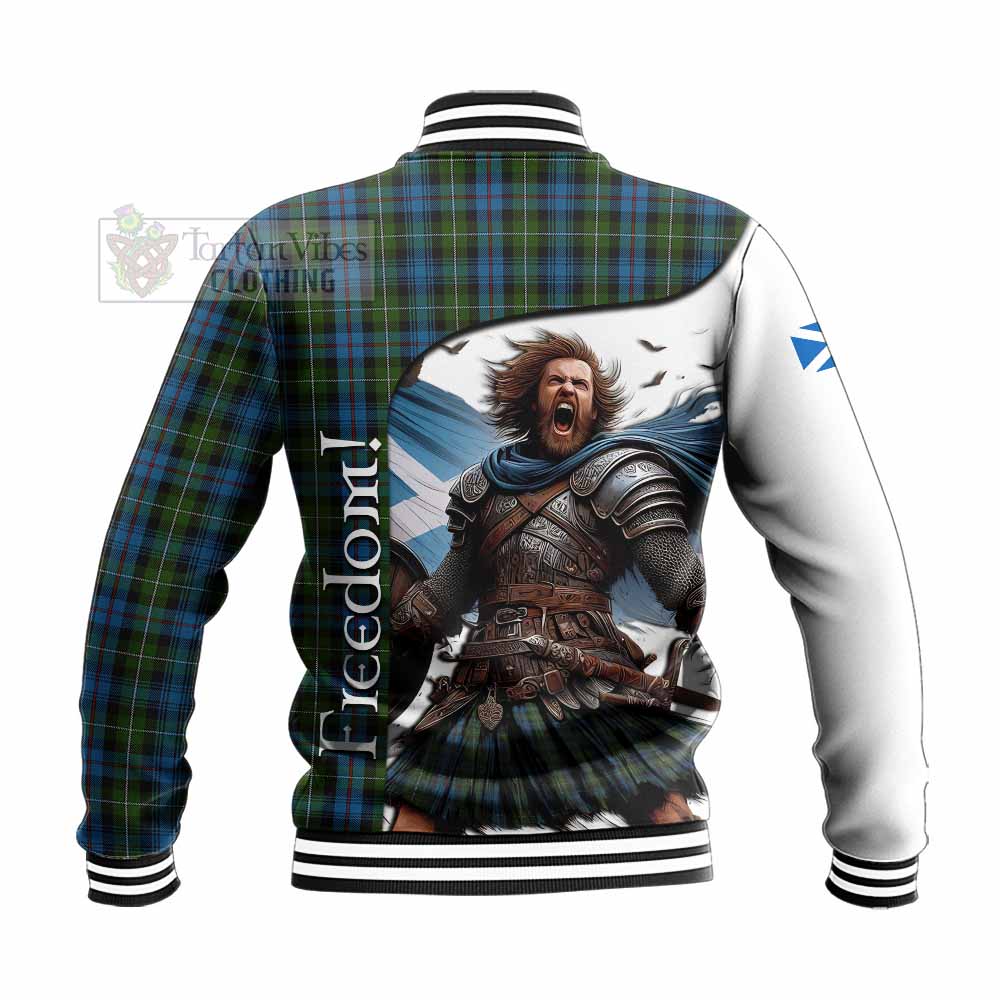 Tartan Vibes Clothing Mackenzie (Mckenzie) Crest Tartan Baseball Jacket Inspired by the Freedom of Scottish Warrior