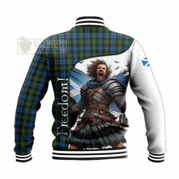 Mackenzie (Mckenzie) Crest Tartan Baseball Jacket Inspired by the Freedom of Scottish Warrior