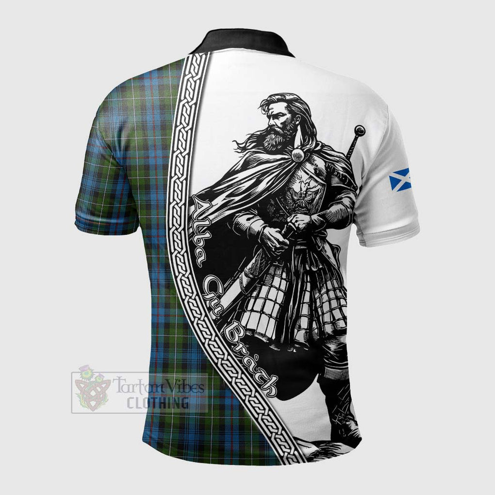 Tartan Vibes Clothing Mackenzie (Mckenzie) Tartan Clan Crest Polo Shirt with Highlander Warrior Celtic Style