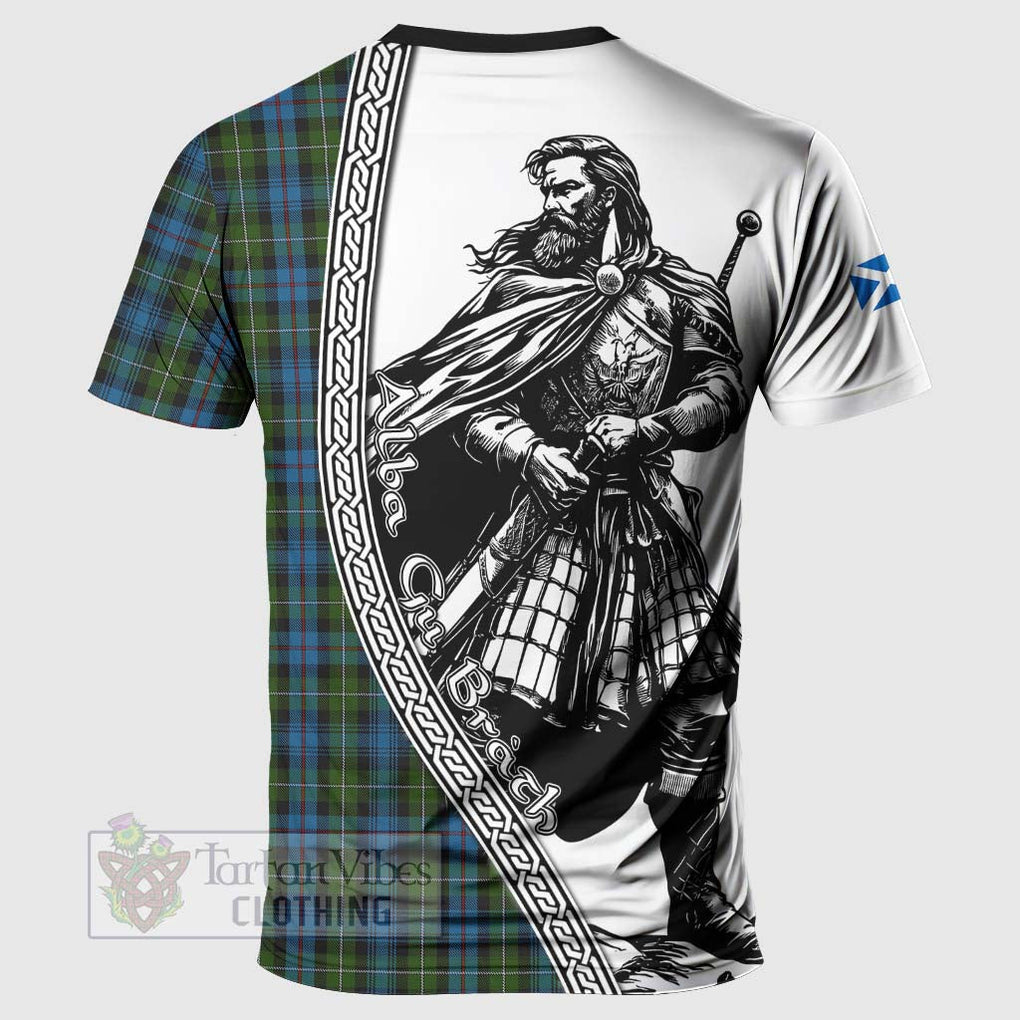 Tartan Vibes Clothing Mackenzie (Mckenzie) Tartan Clan Crest T-Shirt with Highlander Warrior Celtic Style