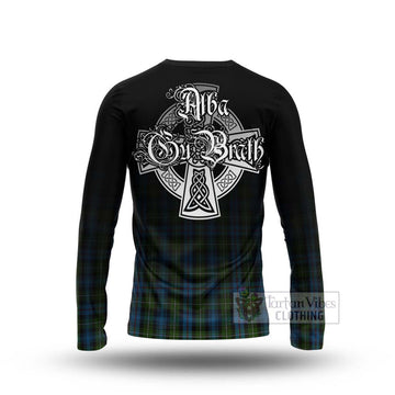 Mackenzie (Mckenzie) Tartan Long Sleeve T-Shirt Featuring Alba Gu Brath Family Crest Celtic Inspired