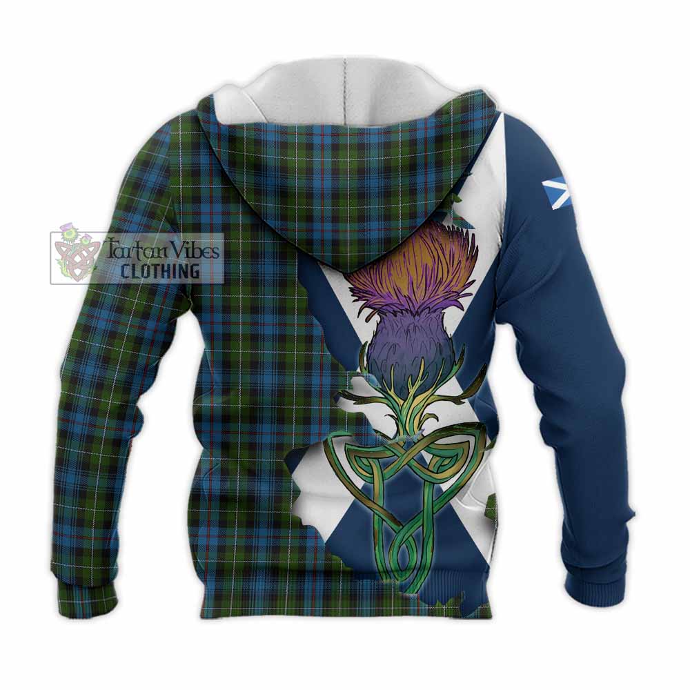 Mackenzie (Mckenzie) Tartan Family Crest Knitted Hoodie Scottish Thistle Celtic Inspired - Tartan Vibes Clothing