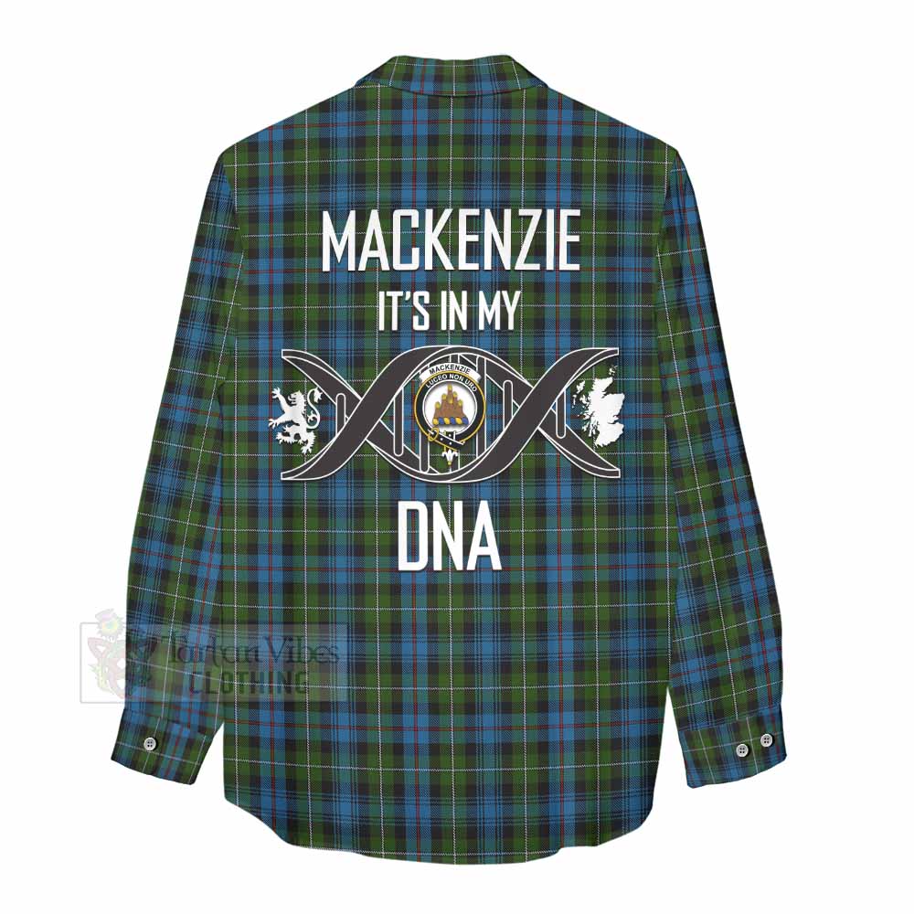 Tartan Vibes Clothing Mackenzie (Mckenzie) Tartan Women's Casual Shirt with Family Crest DNA In Me Style