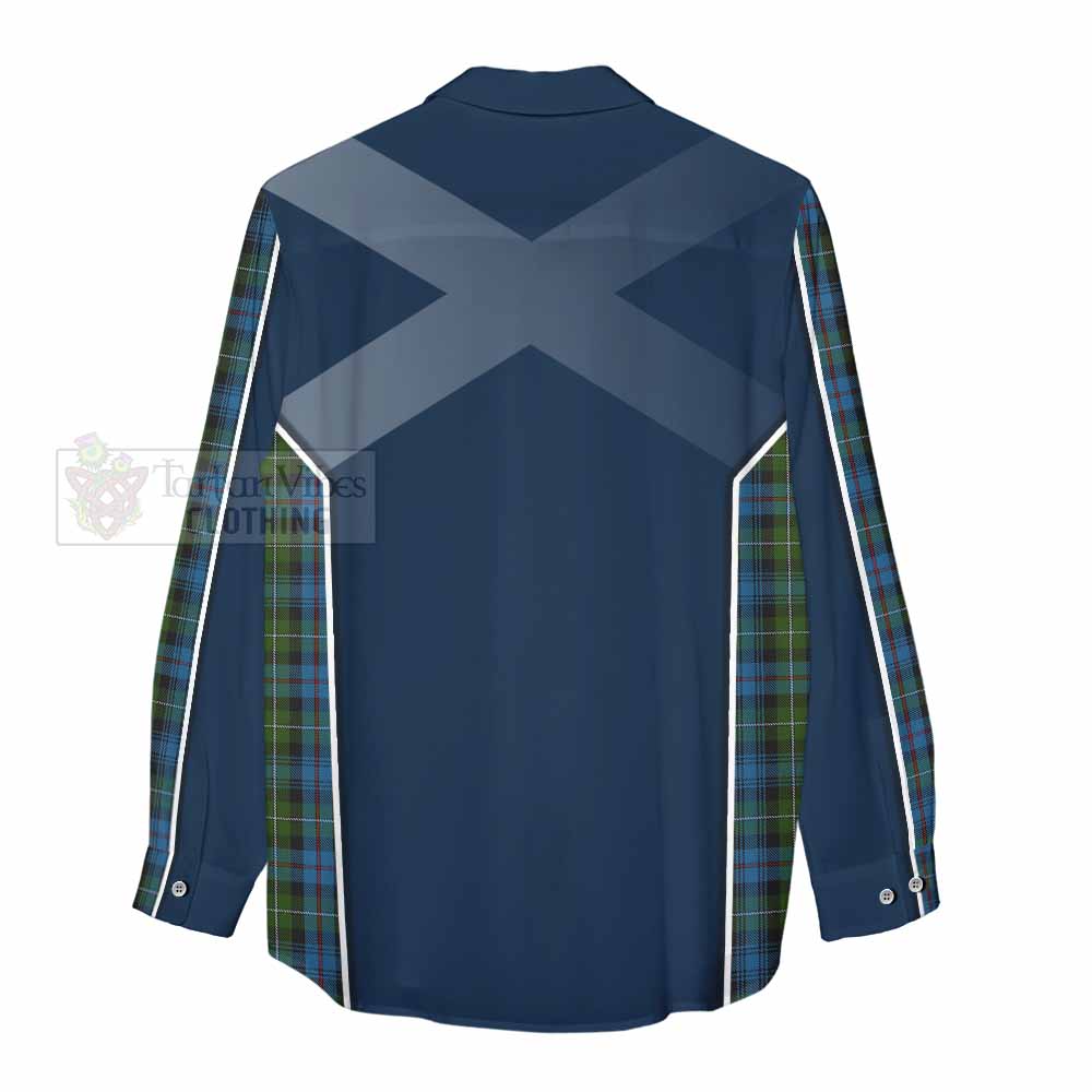 Tartan Vibes Clothing Mackenzie (Mckenzie) Tartan Women's Casual Shirt with Family Crest and Lion Rampant Vibes Sport Style