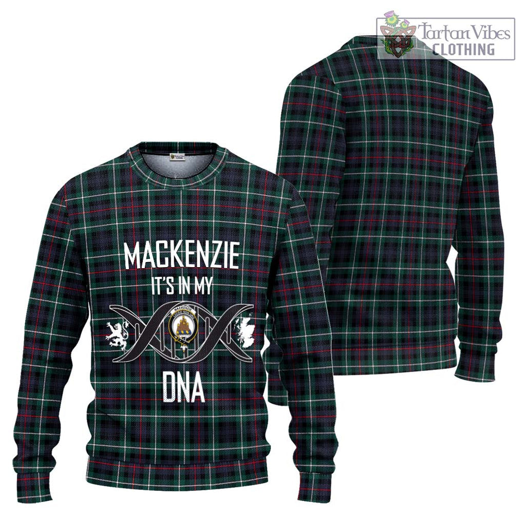 Mackenzie Modern Tartan Knitted Sweater with Family Crest DNA In Me Style Unisex - Tartanvibesclothing Shop