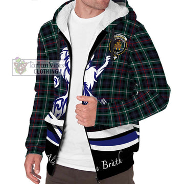 Mackenzie Modern Tartan Sherpa Hoodie with Alba Gu Brath Regal Lion Emblem