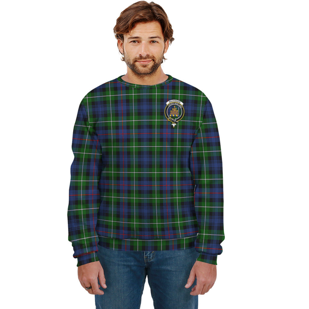 MacKenzie Modern Tartan Sweatshirt with Family Crest Unisex - Tartan Vibes Clothing