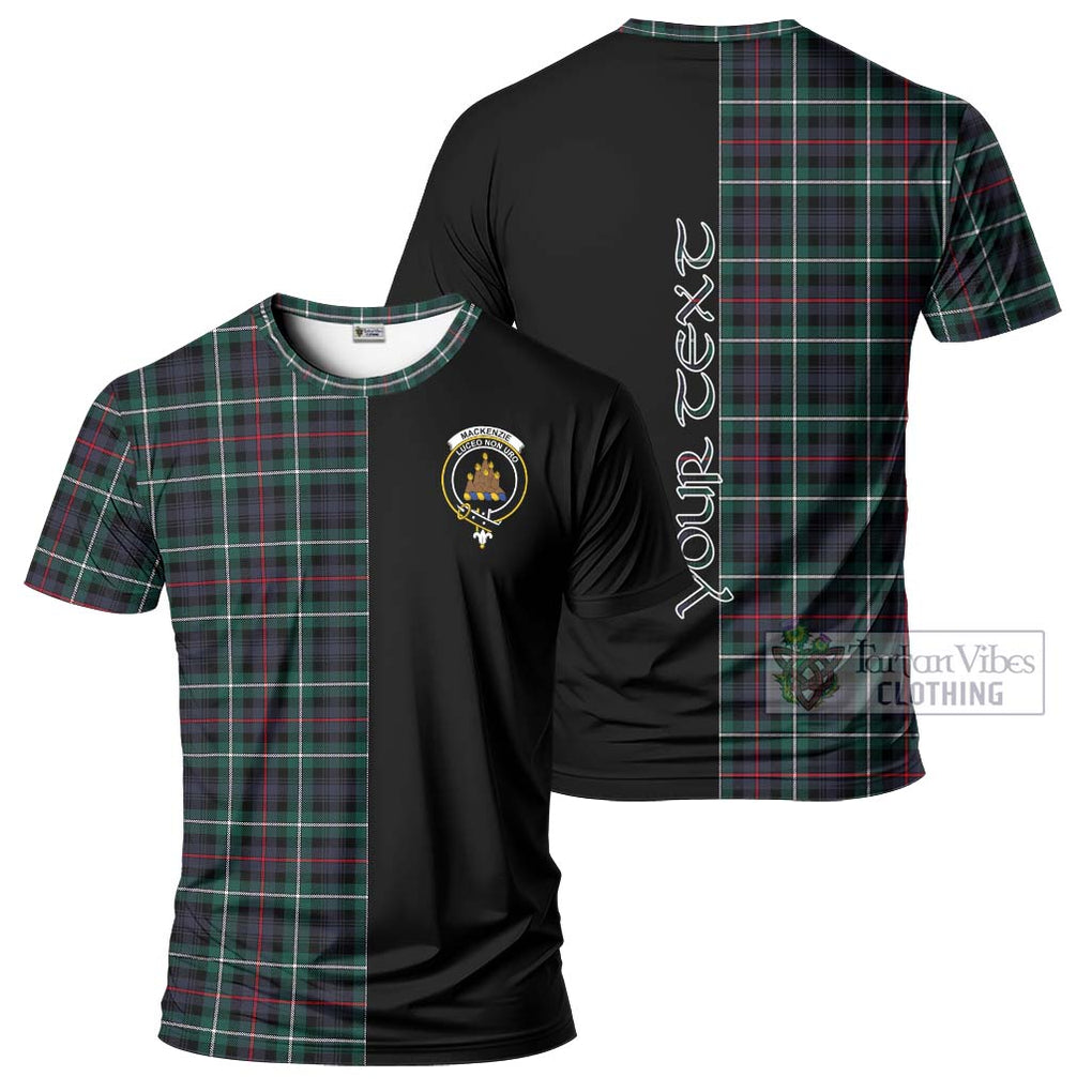 Mackenzie Modern Tartan T-Shirt with Family Crest and Half Of Me Style Kid's Shirt - Tartanvibesclothing Shop