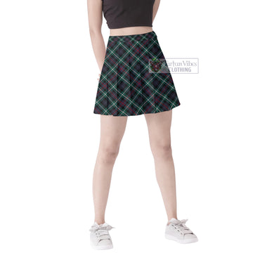 Mackenzie Modern Tartan Women's Plated Mini Skirt Cross Style