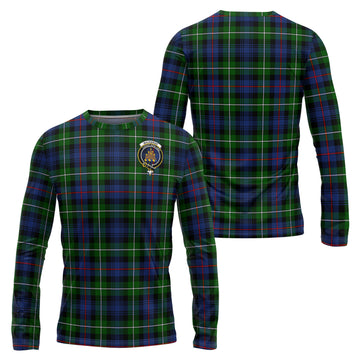 MacKenzie Modern Tartan Long Sleeve T-Shirt with Family Crest