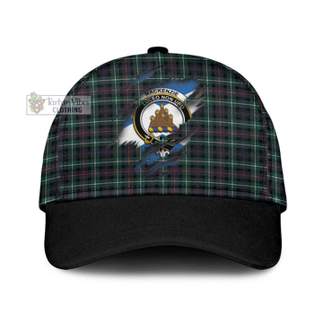 Mackenzie Modern Tartan Classic Cap with Family Crest In Me Style