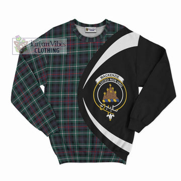 Mackenzie Modern Tartan Sweatshirt with Family Crest Circle Style