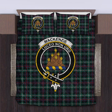 MacKenzie Modern Tartan Quilt Bed Set with Family Crest