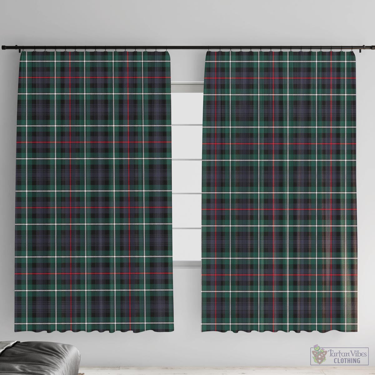 MacKenzie Modern Tartan Window Curtain