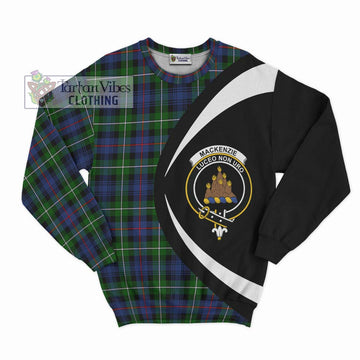 Mackenzie Modern #2 Tartan Sweatshirt with Family Crest Circle Style